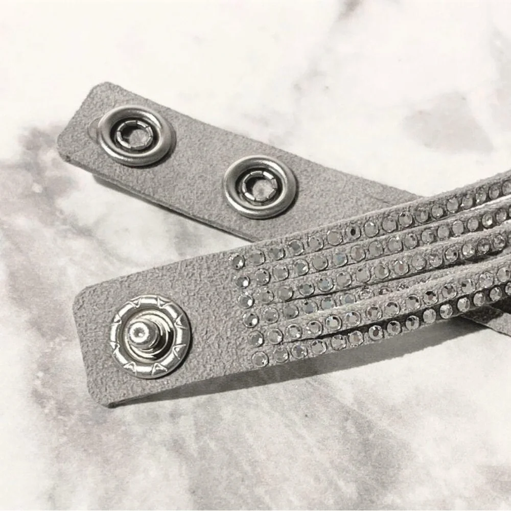 Authentic Swarovski Slake Light Gray Wrap Bracelet ( choker ). RETIRED. BNIB. - Picture 12 of 13